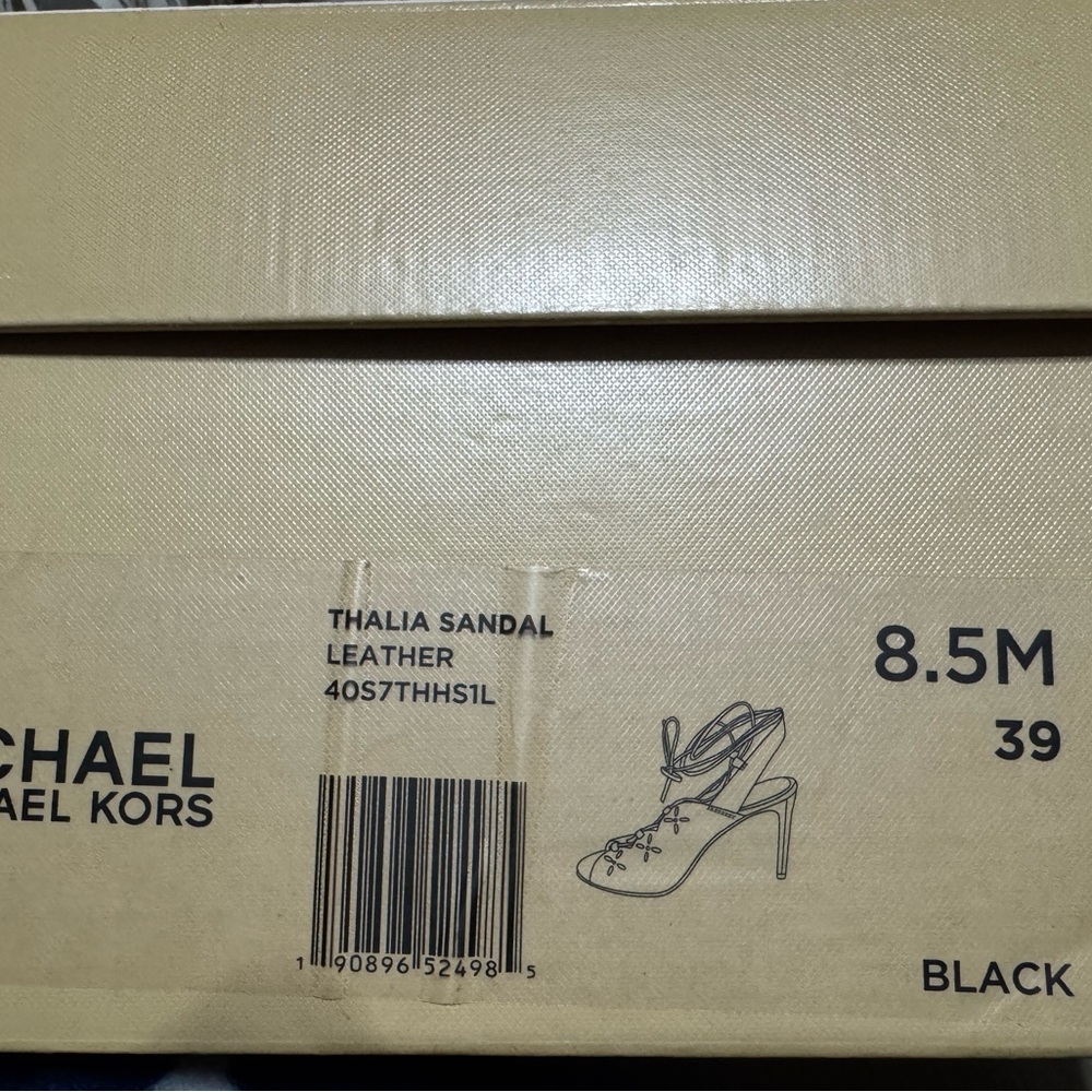 Michael Kors Black Thalia Sandal